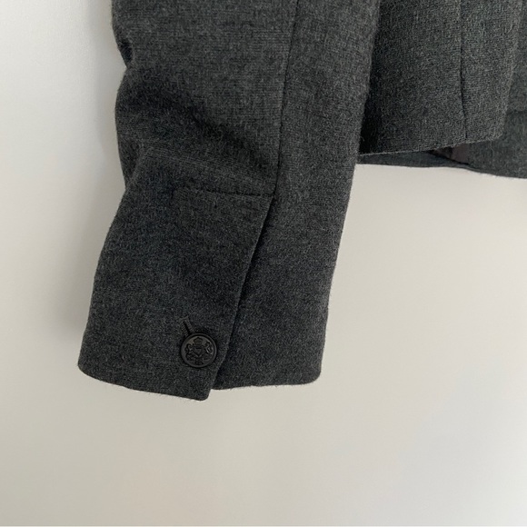 BANANA REPUBLIC GREY STRETCH CLASSIC RAYON BLEND SINGLE BREASTED BLAZER, 10 - Picture 10 of 15